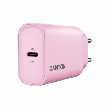 CANYON nabíjačka OnCharge 30CL Max Power 30W 1xPD EU ružová