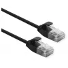Sieťový kábel ROLINE 21.15.3953 RJ-45 Cat6a 1 m čierny