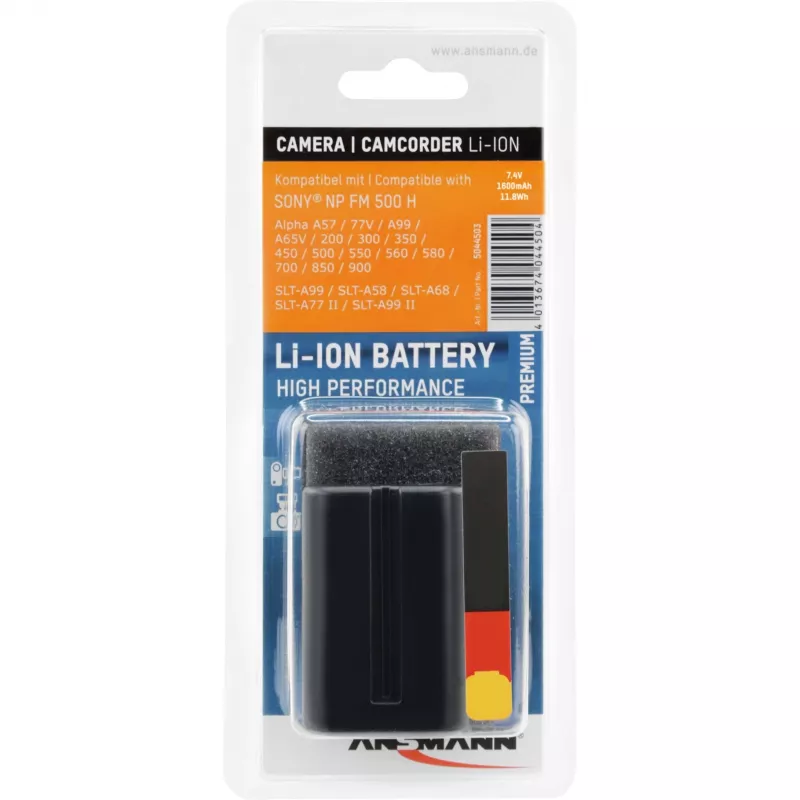 ANSMANN A-Son NP FM 500 H - batéria do fotoaparátu Li-Ion 1500 mAh (5044503)