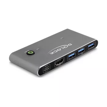 DeLOCK HDMI KVM prepínač 8K 60 Hz s USB 5 Gbps