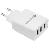 everActive SC-300 nabíjačka telefónu 3x USB 3,4A, biela