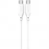 4smarts USB-C / USB-C silikónový kábel High Flex 60W 1,5 m biely