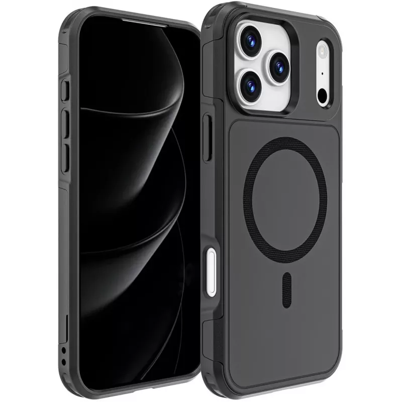 Obal 4smarts Defend iPhone 17 Pro Max čierny 17,5 cm