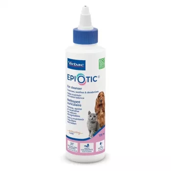 Roztok na starostlivosť o uši VIRBAC EPI-OTIC 125 ml – veterinárny čistič uší pre psov a mačky