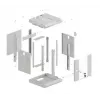 Lanberg WF11-3309-10S racková skriňa 9U nástenný rack sivá