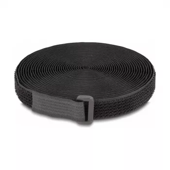 DeLOCK suchý zips 3 m x 20 mm čierny nylon
