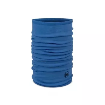 Buff Merino Lightweight Jr Solid merino vlnený nákrčník pre deti, modrý