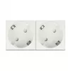 Delock Easy 45 81426 Zásuvka Schuko, usporiadanie 45°, 2-násobne rozšíriteľná, 45 x 45 mm