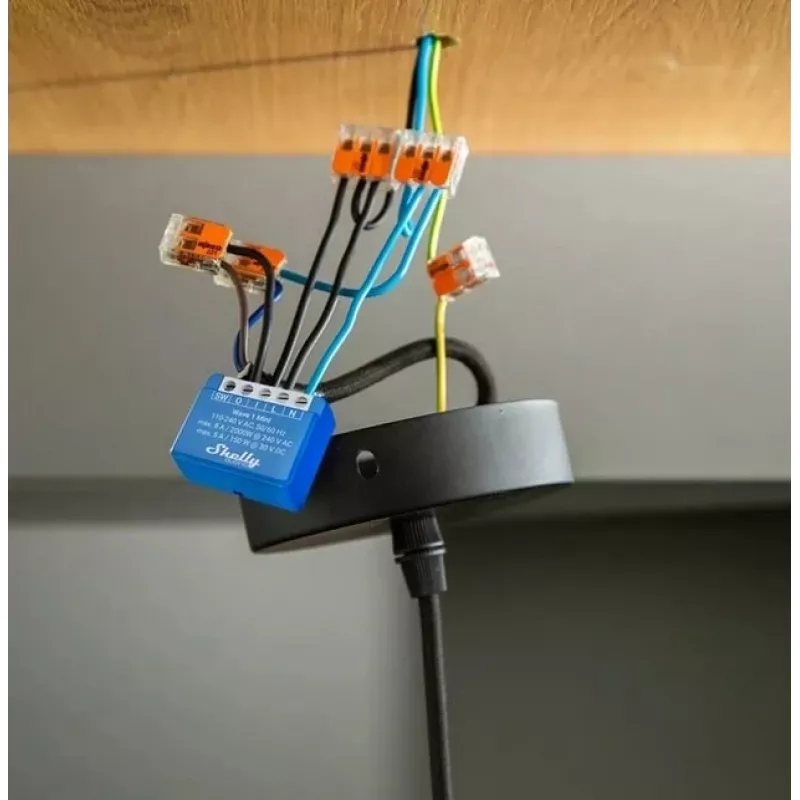 Shelly Qubino Wave 1 Mini LR smart spínač Z-Wave modrý