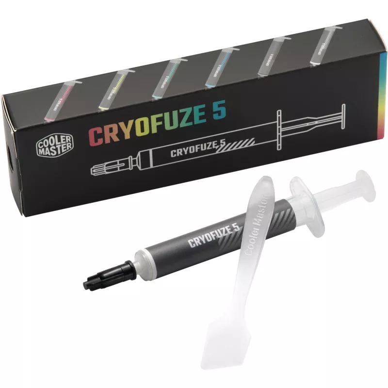 Teplovodivá pasta Cooler Master CRYOFUZE 5 WHITE 3g – vysoko vodivá teplovodivá pasta pre CPU/GPU
