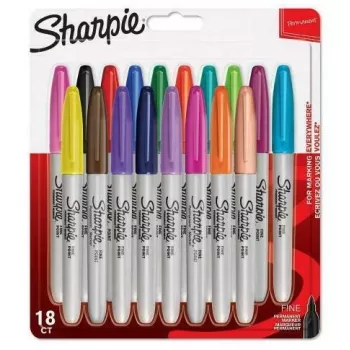Sharpie jemný marker 18 kusov jemný hrot viacfarebný
