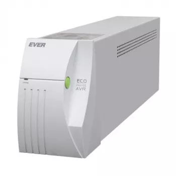 EVER ECO Pro 1000 AVR CDS - UPS - AC 230 V - 650 Watt - 1000 VA 5 Ah - USB - výstupné zásuvky: 2 - biela