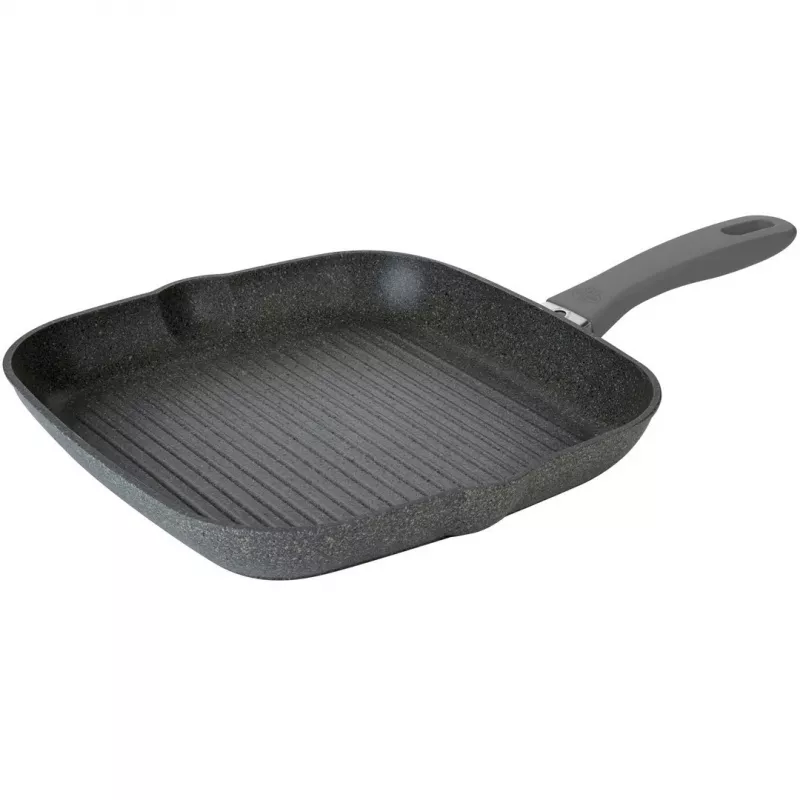 Grilovacia panvica BALLARINI 75002-941-0 hranatá sivá 28 cm