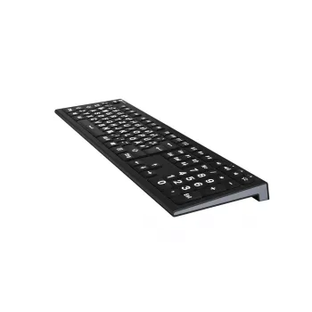 LogicKeyboard XL-Print Astra 2 biela na čiernej DE (PC)