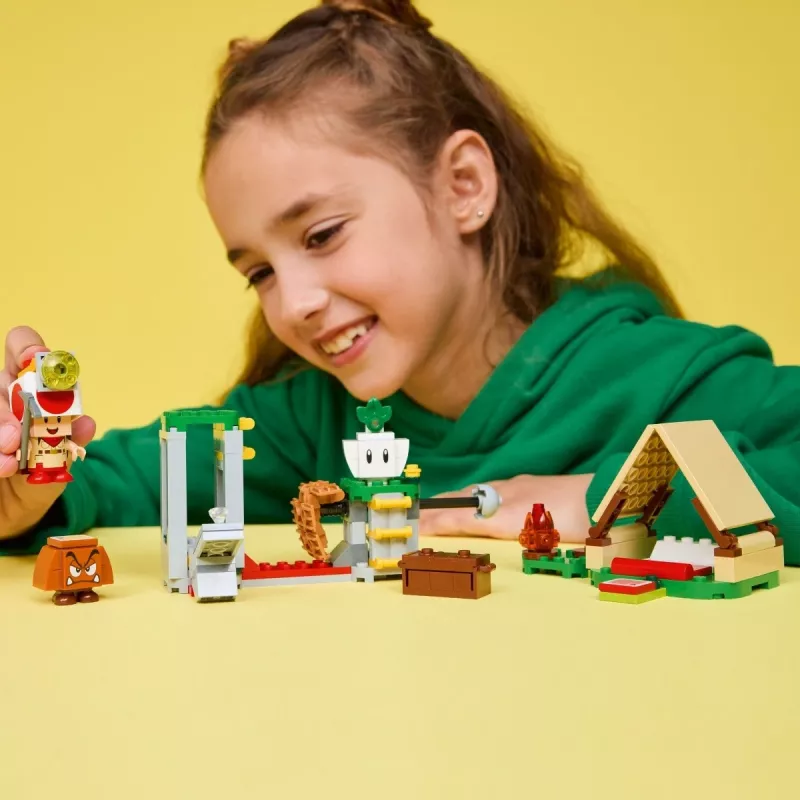 Konštrukčná hračka LEGO Captain Toads Camp sada 72040 s interaktívnymi funkciami Super Mario