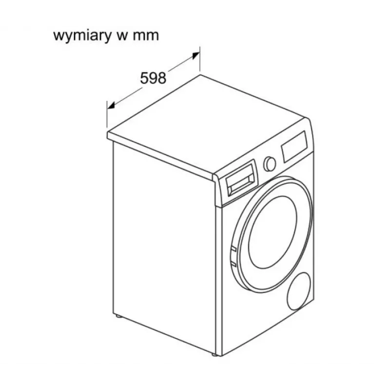 Bosch WNA13401PL práčka so sušičkou 8 kg / 5 kg 1400 ot/min biela