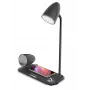 Stolná lampa Tellur TLL151361 s bezdrôtovou Qi nabíjačkou a Bluetooth reproduktorom, nastaviteľné osvetlenie