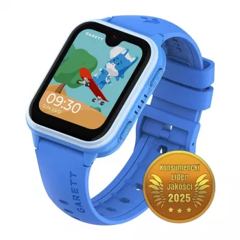 Smartwatch Garett Kids Vibe Ai 4G modrá – GPS sledovanie, vodoodolná