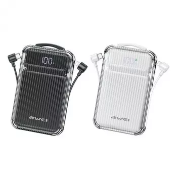 Powerbanka 10000mAh 38,5 W P89K integrovaný kábel