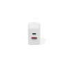 AC USB nabíjačka DIGITUS 20W, 1x USB-C, 1x USB-A, vstup 100–240V, biela