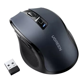 Myš UGREEN 90855 bezdrôtová optická USB 2,4GHz Bluetooth 5.0 4000 DPI čierna