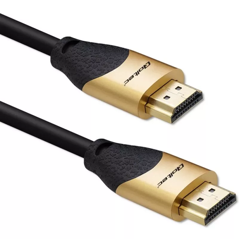 Qoltec 50355 HDMI v2.1 kábel Ultra High Speed 8K | 60Hz | 28AWG | GOLD | 2m
