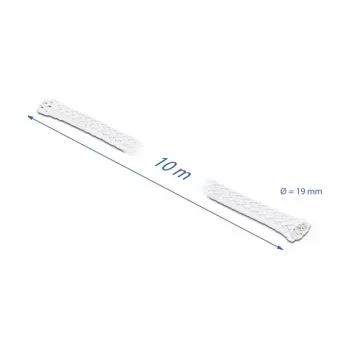 Opletená hadica DeLOCK 20805 10 m x 19 mm biela