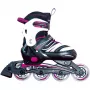 Inline korčule Muuwmi nastaviteľná detská veľkosť 37–40, ružová/čierna