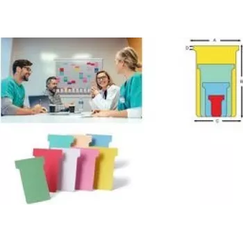 Nobo T-Cards veľkosť 3, biela, 15 g, 93 mm, 20 mm, 120 mm, 16 g