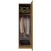 Topeshop SD-50 ARTISAN KPL spálňová skriňa/šatník 5 políc 1 dvere dub