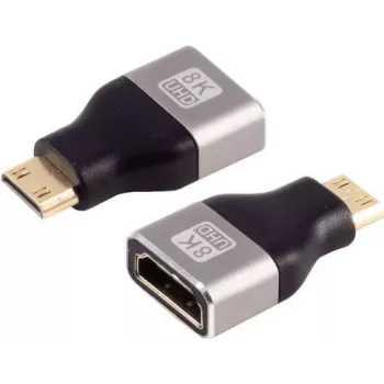 S/CONN adaptér HDMI-C (Mini HDMI), HDMI-A (zásuvka), 8K, kov
