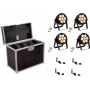 LED reflektor EUROLITE 4C-7 Silent štíhly 4x s USB QuickDMX – kompaktný 4-hlavový DMX reflektor