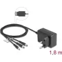 DeLOCK 41466 externý napájací zdroj 5V 2A 10W, DC 3,5x1,35/5,5x2,1/5,5x2,5 mm