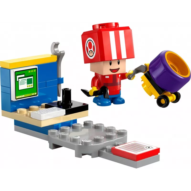 LEGO hračka Mario Kart Toad Pit Crew Polybag 30702 malá sada minifigúrka príslušenstvo