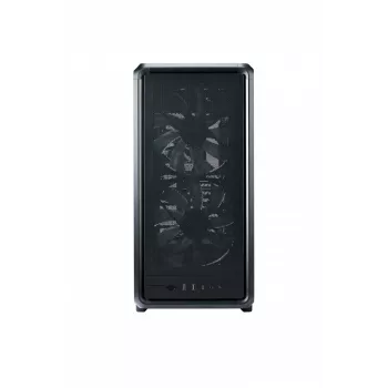 PC Midi Tower Cooler Master MasterFrame 500 Mesh — čierna s priehľadnou bočnicou, podporuje ATX/EATX, 2x200 mm vpredu, 1x120 mm vzadu