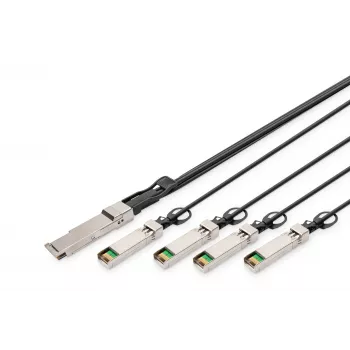 Direct-Attach kábel Digitus 40G QSFP+ na 4xSFP+ 1m