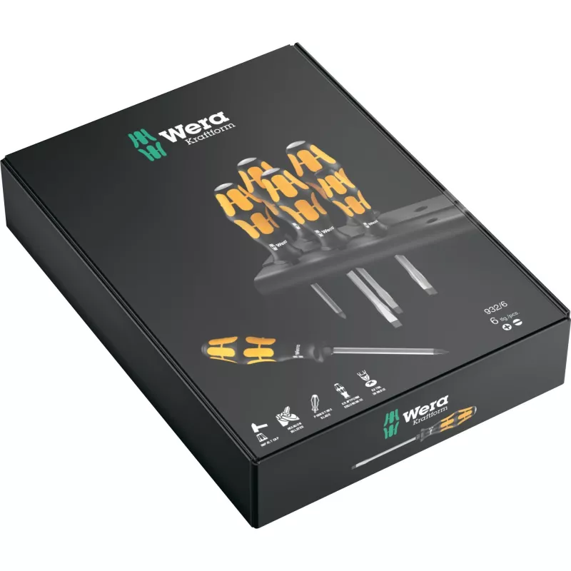 Skrutkovač Wera 932/6 Kraftform sada Standard