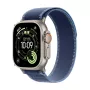 Apple Watch Ultra 3 GPS + Cellular 49mm Natural Titanium puzdro s Blue/Bright Blue Trail Loop - S/M | Apple