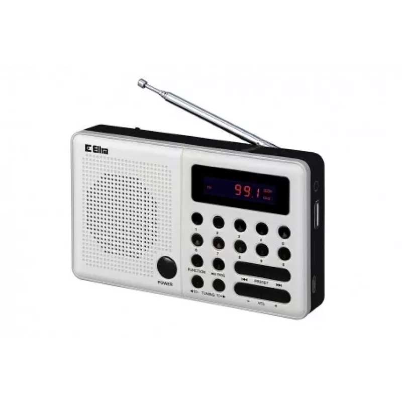 Eltra Radio Pliszka USB, FM biela