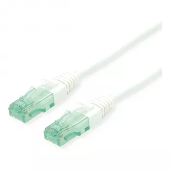 Sieťový kábel ROLINE Recycled Material 21.45.3166 RJ-45 Cat6a 7 m biela