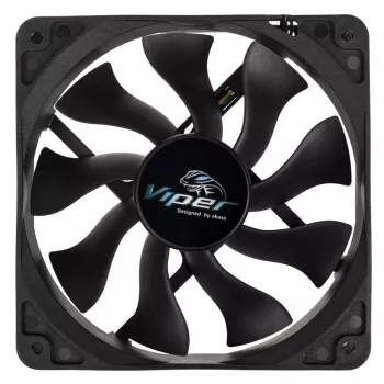AKASA Viper 120 mm skriňový ventilátor – čierny