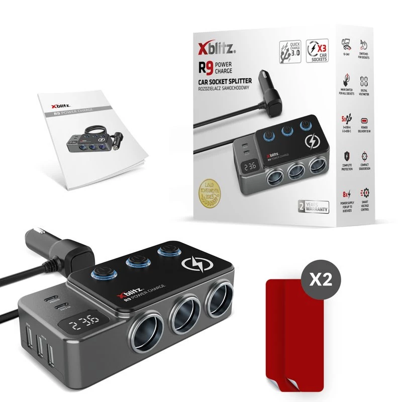 Xblitz R9 POWER CHARGE nabíjačka do auta