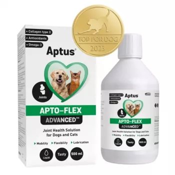 Tekutý kĺbový doplnok Aptus Apto-flex Advanced pre psy a mačky 500 ml, tekutý, fľaša 500 ml, bez konzervačných látok