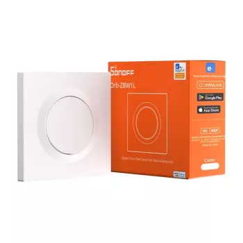 Nástenný spínač Sonoff ZBMINIL2-E ZigBee kompaktný dizajn diaľkové ovládanie