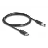 DeLOCK USB Type-C napájací kábel 1 m 5,5 x 2,1 mm konektor samec 5 V 1,5 A
