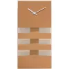 NeXtime nástenné hodiny 2855co Bold Stripes, 38x19 cm, nástenné, medená