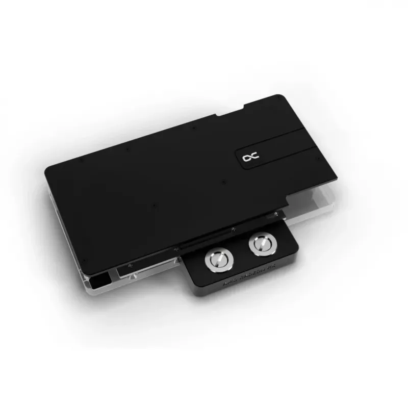 Vodný chladič grafickej karty Alphacool Core RX 9070 XT Hellhound+ transparentný chróm s backplate