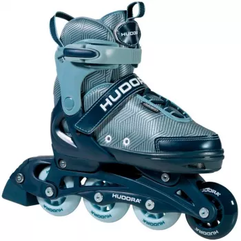 Inline korčule HUDORA Leon 2.0, nastaviteľná veľkosť 29–32, modrá/sivá