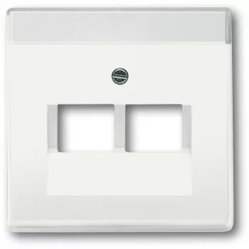 Nástenná doska / kryt vypínača Busch-Jaeger 1710-0-3888, biela, 63×63 mm, konvenčný dizajn