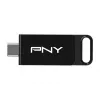 PNY Elite, 128 GB, USB Type-C, 3.2 Gen 1 (3.1 Gen 1), 120 MB/s, čierna